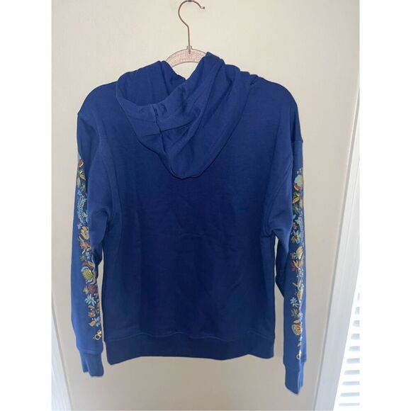 NWT Scotch & Soda Relaxed Fit Logo Hoodie Blue Small mens - Picture 8 of 8